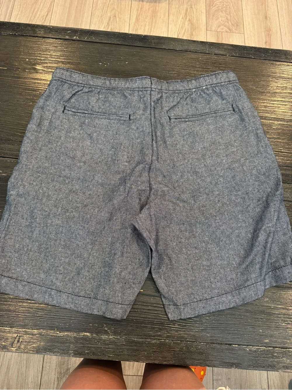 Banana Republic M Tall NWT Gray/Navy drawstring shorts